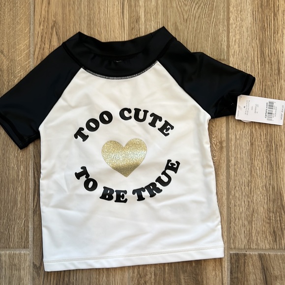 NEW Carter’s Too Cute To Be True Swim Suit Set 4T - Picture 2 of 8